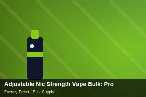 Adjustable Nic Strength Vape Bulk — Adjustable Nic Strength Vape Bulk: Production Capacity — Private-Label Launch photo 2