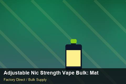 Adjustable Nic Strength Vape Bulk — Adjustable Nic Strength Vape Bulk: Material & Ingredients — Private-Label Launch photo 1