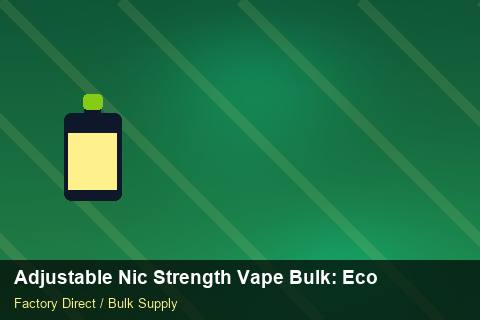 Adjustable Nic Strength Vape Bulk — Adjustable Nic Strength Vape Bulk: Eco-Friendly Materials — Private-Label Launch photo 1