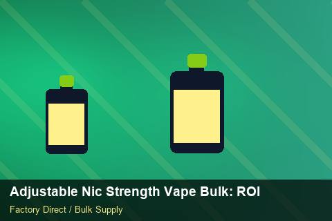 Adjustable Nic Strength Vape Bulk — Adjustable Nic Strength Vape Bulk: ROI Analysis — Private-Label Launch photo 2