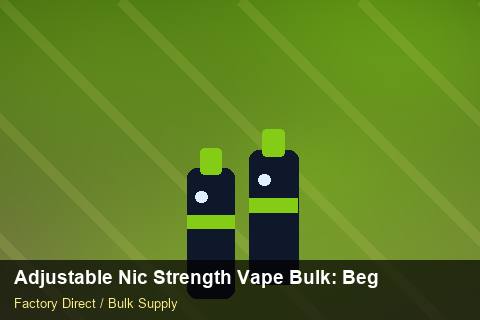 Adjustable Nic Strength Vape Bulk — Adjustable Nic Strength Vape Bulk: Beginner's Guide — Private-Label Launch photo 1