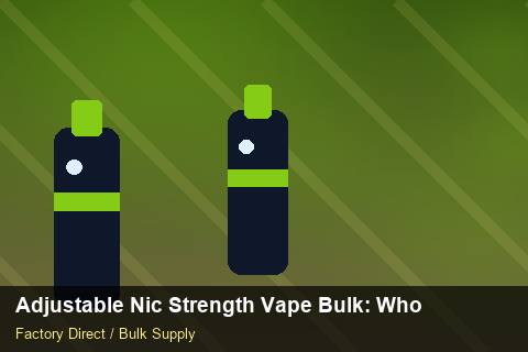 Adjustable Nic Strength Vape Bulk — Adjustable Nic Strength Vape Bulk: Wholesale Price — Brand Positioning photo 1