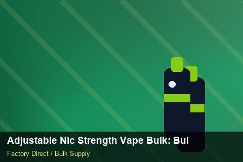 Adjustable Nic Strength Vape Bulk — Adjustable Nic Strength Vape Bulk: Bulk Supplier Guide — Brand Positioning photo 1