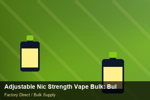 Adjustable Nic Strength Vape Bulk — Adjustable Nic Strength Vape Bulk: Bulk Supplier Guide — Brand Positioning photo 2