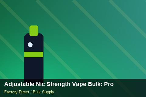 Adjustable Nic Strength Vape Bulk — Adjustable Nic Strength Vape Bulk: Procurement Strategy — Brand Positioning photo 2