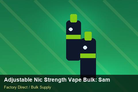 Adjustable Nic Strength Vape Bulk — Adjustable Nic Strength Vape Bulk: Sample Policy — Brand Positioning photo 1