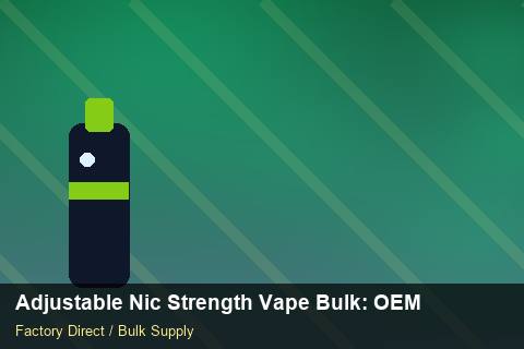 Adjustable Nic Strength Vape Bulk — Adjustable Nic Strength Vape Bulk: OEM & ODM Service — Brand Positioning photo 2