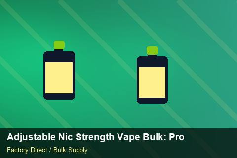 Adjustable Nic Strength Vape Bulk — Adjustable Nic Strength Vape Bulk: Production Capacity — Brand Positioning photo 1