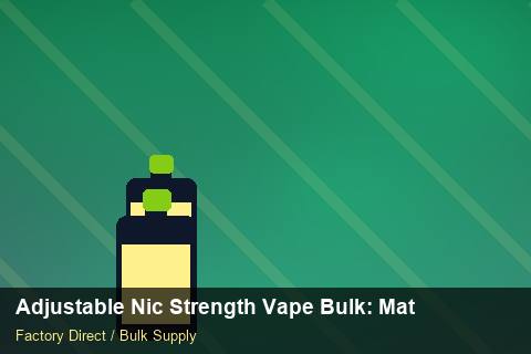 Adjustable Nic Strength Vape Bulk — Adjustable Nic Strength Vape Bulk: Material & Ingredients — Brand Positioning photo 1