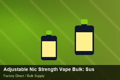 Adjustable Nic Strength Vape Bulk — Adjustable Nic Strength Vape Bulk: Sustainability — Brand Positioning photo 1