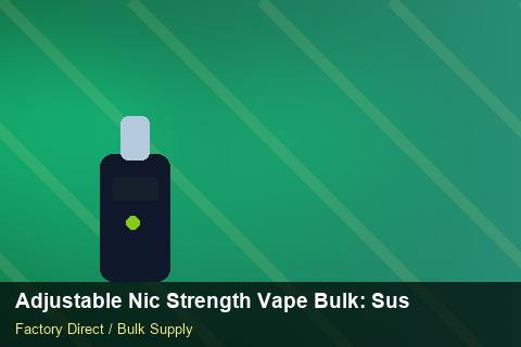 Adjustable Nic Strength Vape Bulk — Adjustable Nic Strength Vape Bulk: Sustainability — Brand Positioning photo 2