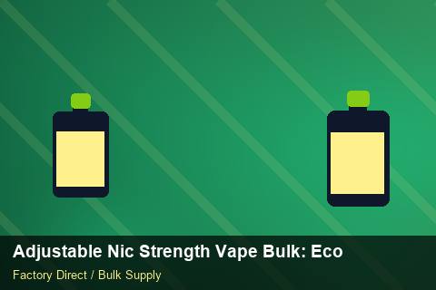 Adjustable Nic Strength Vape Bulk — Adjustable Nic Strength Vape Bulk: Eco-Friendly Materials — Brand Positioning photo 1