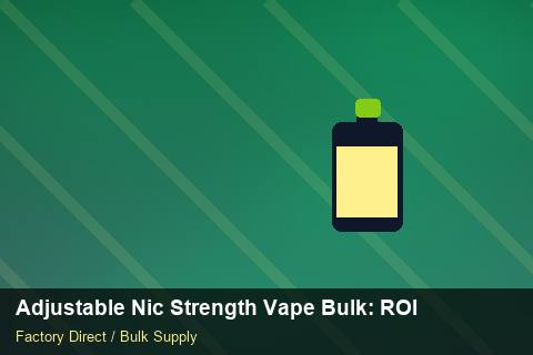 Adjustable Nic Strength Vape Bulk — Adjustable Nic Strength Vape Bulk: ROI Analysis — Brand Positioning photo 2
