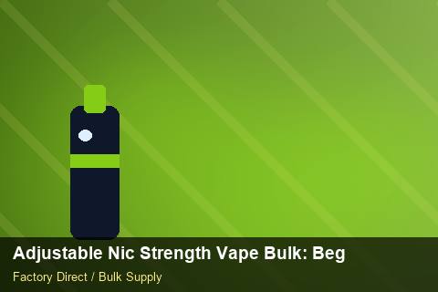 Adjustable Nic Strength Vape Bulk — Adjustable Nic Strength Vape Bulk: Beginner's Guide — Brand Positioning photo 1