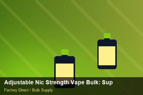 Adjustable Nic Strength Vape Bulk — Adjustable Nic Strength Vape Bulk: Supplier Vetting — Brand Positioning photo 2