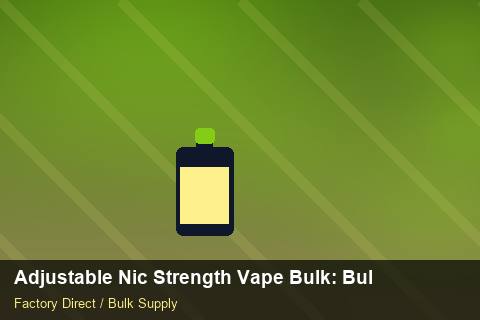 Adjustable Nic Strength Vape Bulk — Adjustable Nic Strength Vape Bulk: Bulk Supplier Guide — Logo Placement photo 2