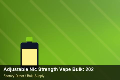 Adjustable Nic Strength Vape Bulk — Adjustable Nic Strength Vape Bulk: 2026 Buyer's Handbook — Logo Placement photo 1