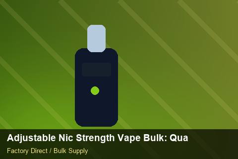Adjustable Nic Strength Vape Bulk — Adjustable Nic Strength Vape Bulk: Quality Inspection Checklist — Logo Placement photo 1