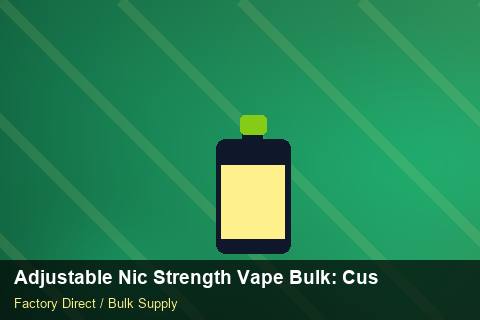 Adjustable Nic Strength Vape Bulk — Adjustable Nic Strength Vape Bulk: Customs Documentation — Logo Placement photo 2
