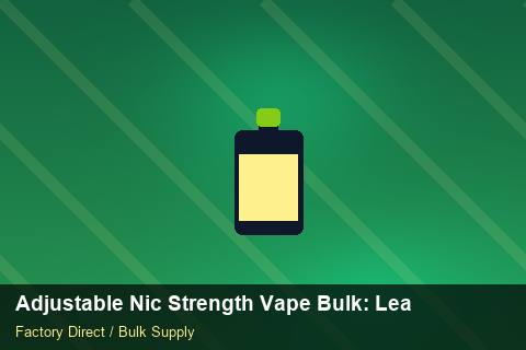 Adjustable Nic Strength Vape Bulk — Adjustable Nic Strength Vape Bulk: Lead Time & MOQ — Logo Placement photo 1