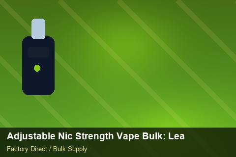Adjustable Nic Strength Vape Bulk — Adjustable Nic Strength Vape Bulk: Lead Time & MOQ — Logo Placement photo 2