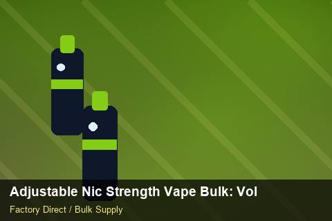 Adjustable Nic Strength Vape Bulk — Adjustable Nic Strength Vape Bulk: Volume Pricing Tiers — Logo Placement photo 2