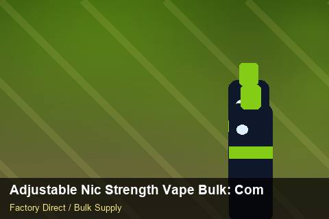 Adjustable Nic Strength Vape Bulk — Adjustable Nic Strength Vape Bulk: Compliance Standards — Logo Placement photo 1