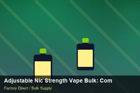 Adjustable Nic Strength Vape Bulk — Adjustable Nic Strength Vape Bulk: Compliance Standards — Logo Placement photo 2