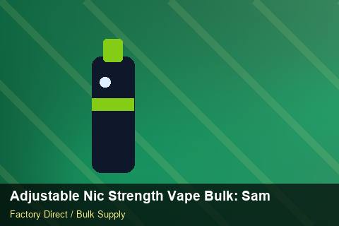 Adjustable Nic Strength Vape Bulk — Adjustable Nic Strength Vape Bulk: Sample Policy — Logo Placement photo 1