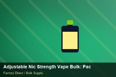 Adjustable Nic Strength Vape Bulk — Adjustable Nic Strength Vape Bulk: Packaging Standards — Logo Placement photo 1