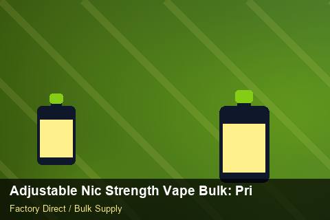 Adjustable Nic Strength Vape Bulk — Adjustable Nic Strength Vape Bulk: Private Label Options — Logo Placement photo 2