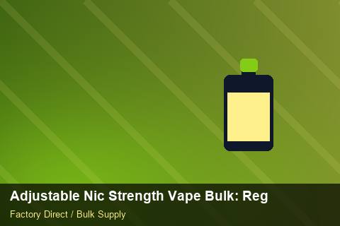 Adjustable Nic Strength Vape Bulk — Adjustable Nic Strength Vape Bulk: Regulatory Update — Logo Placement photo 1