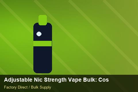 Adjustable Nic Strength Vape Bulk — Adjustable Nic Strength Vape Bulk: Cost Breakdown — Logo Placement photo 2