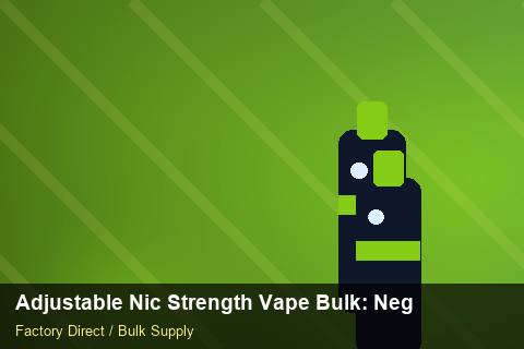 Adjustable Nic Strength Vape Bulk — Adjustable Nic Strength Vape Bulk: Negotiation Tips — Logo Placement photo 1