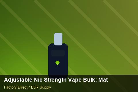 Adjustable Nic Strength Vape Bulk — Adjustable Nic Strength Vape Bulk: Material & Ingredients — Logo Placement photo 2