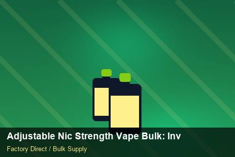 Adjustable Nic Strength Vape Bulk — Adjustable Nic Strength Vape Bulk: Inventory Management — Logo Placement photo 2