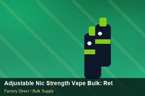 Adjustable Nic Strength Vape Bulk — Adjustable Nic Strength Vape Bulk: Returns & Warranty — Logo Placement photo 1