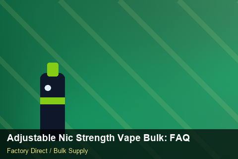 Adjustable Nic Strength Vape Bulk — Adjustable Nic Strength Vape Bulk: FAQ — Logo Placement photo 2