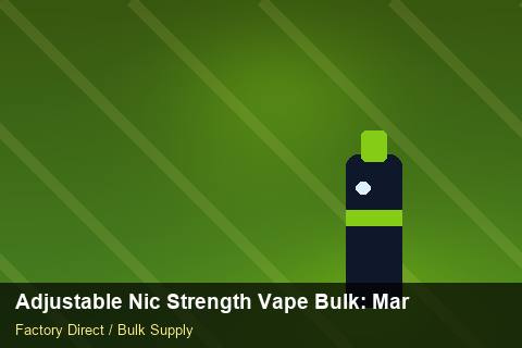 Adjustable Nic Strength Vape Bulk — Adjustable Nic Strength Vape Bulk: Market Comparison — Logo Placement photo 2