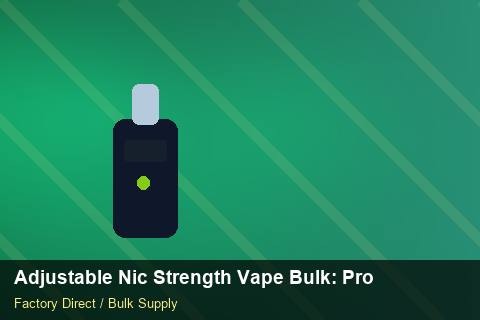 Adjustable Nic Strength Vape Bulk — Adjustable Nic Strength Vape Bulk: Procurement Checklist — Logo Placement photo 2