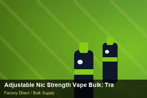 Adjustable Nic Strength Vape Bulk — Adjustable Nic Strength Vape Bulk: Trade Terms — Logo Placement photo 2
