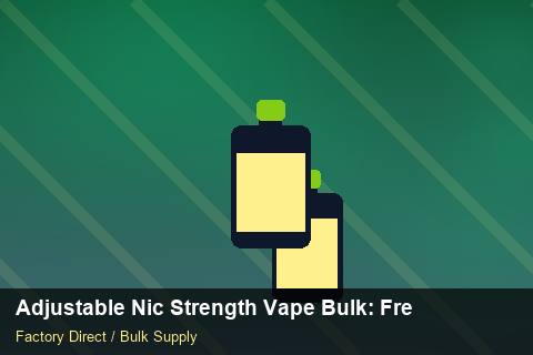 Adjustable Nic Strength Vape Bulk — Adjustable Nic Strength Vape Bulk: Freight Insurance — Logo Placement photo 1