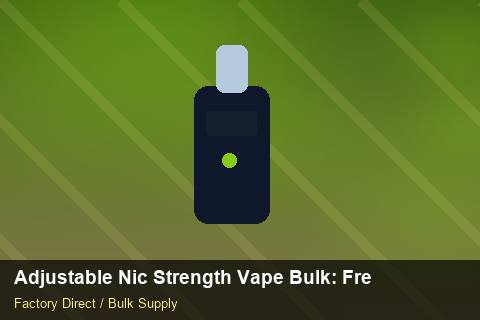 Adjustable Nic Strength Vape Bulk — Adjustable Nic Strength Vape Bulk: Freight Insurance — Logo Placement photo 2
