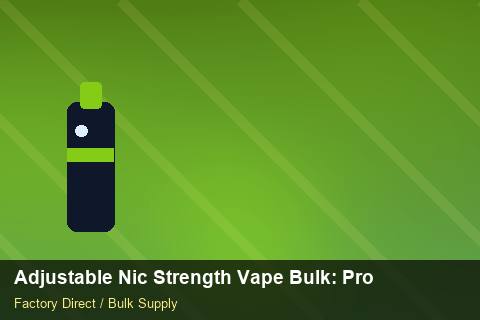 Adjustable Nic Strength Vape Bulk — Adjustable Nic Strength Vape Bulk: Product Launch Playbook — Logo Placement photo 2