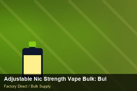 Adjustable Nic Strength Vape Bulk — Adjustable Nic Strength Vape Bulk: Bulk Supplier Guide — Colour Matching photo 2