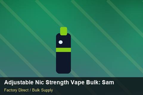 Adjustable Nic Strength Vape Bulk — Adjustable Nic Strength Vape Bulk: Sample Policy — Colour Matching photo 1