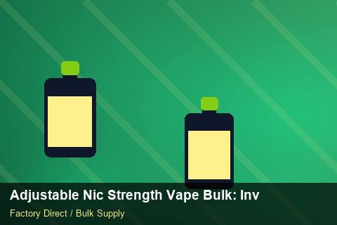 Adjustable Nic Strength Vape Bulk — Adjustable Nic Strength Vape Bulk: Inventory Management — Colour Matching photo 2
