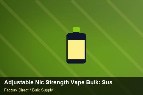Adjustable Nic Strength Vape Bulk — Adjustable Nic Strength Vape Bulk: Sustainability — Colour Matching photo 1