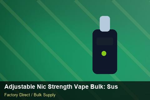 Adjustable Nic Strength Vape Bulk — Adjustable Nic Strength Vape Bulk: Sustainability — Colour Matching photo 2