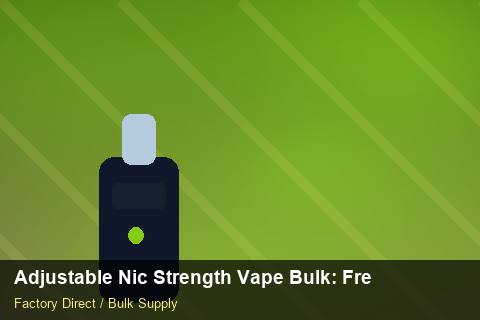 Adjustable Nic Strength Vape Bulk — Adjustable Nic Strength Vape Bulk: Freight Insurance — Colour Matching photo 2